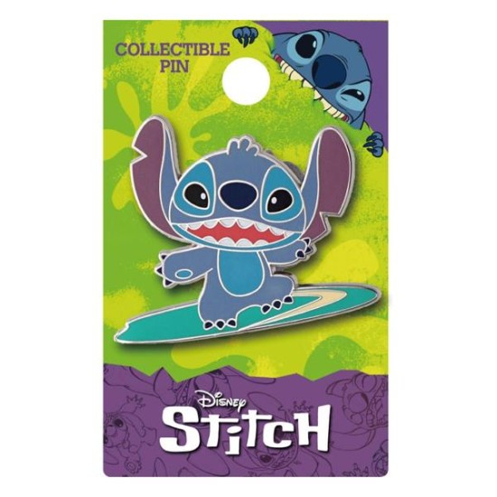Lilo  And  Stitch Pin Badge Surfing Stitch