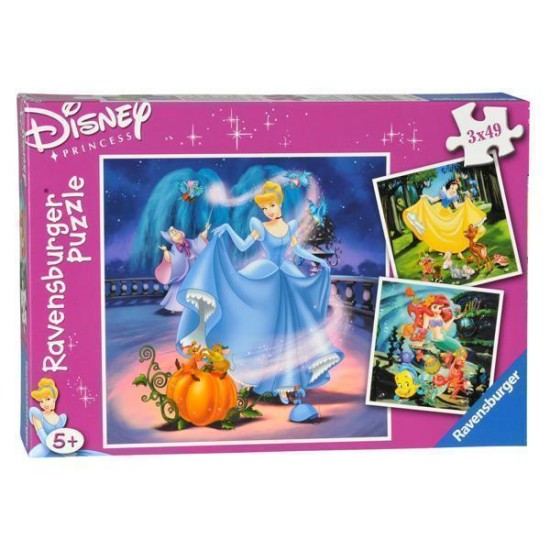 Disney Princess - Sneeuwwitje Assepoester En Arielle (3 X 49)