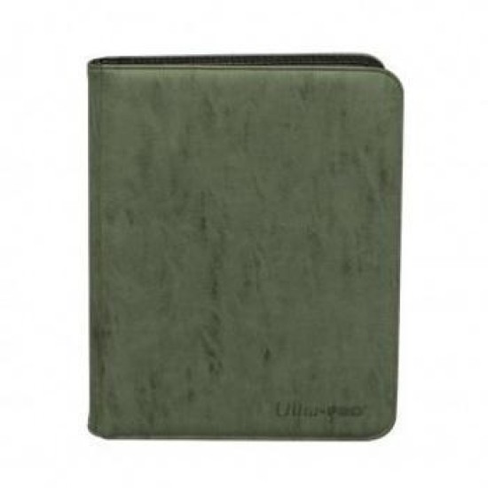 Upper Deck - Zippered Suede 9-Pocket Premium Pro-Binder - Emerald