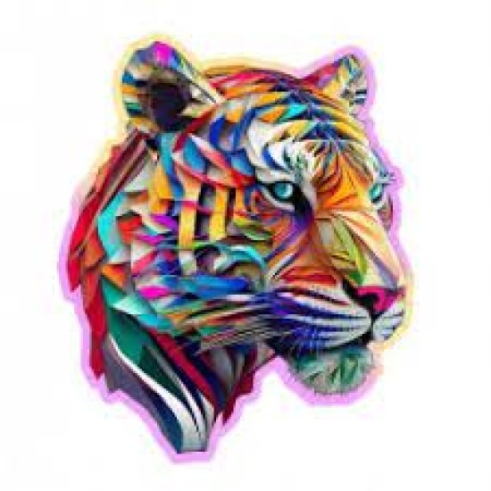 Puzzel - Colorful Tiger