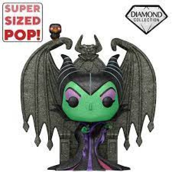 Disney Pop! Deluxe Villains Vinyl Figure Maleficent On Throne (Dglt) 9 Cm