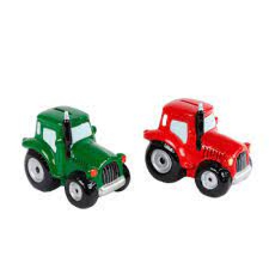 Kids Globe Spaarpot Aardewerk Tractor Groen