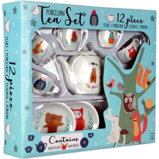 Little Woodies - 12 Pcs Porcelain Tea Set