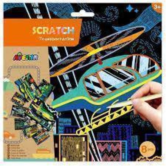 Avenir Scratch: Boys / Transport 23X23Cm