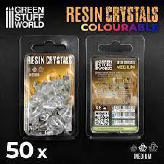Clear Resin Crystals - Medium
