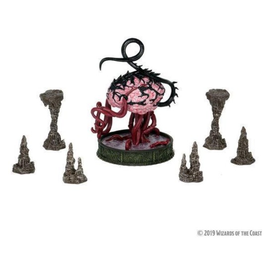 Dungeons And Dragons Icons Of The Realms: Volo  And  Mordenkainen's Foes - Premium Set Elder Brain  And  Stalagmites