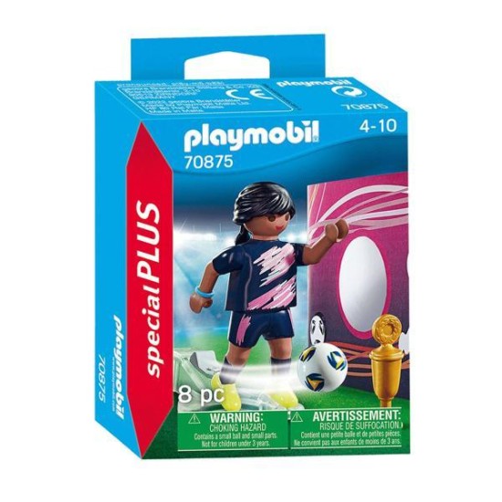 Playmobil Specials Voetbalster Met Doelmuur - 70875
