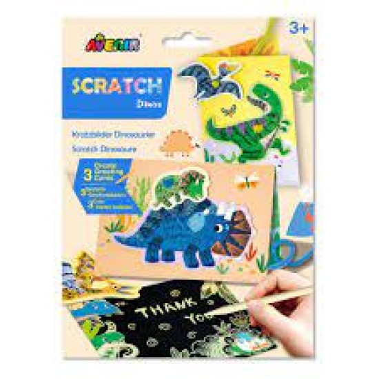 Scratch Art - Greeting Cards - Dinos