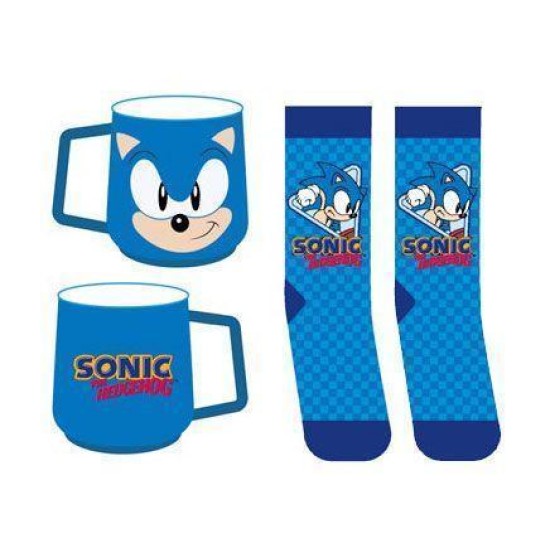 Sonic The Hedgehog Mug  And  Socks Set Sonic