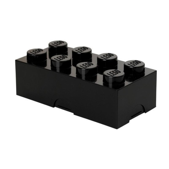 Lunchbox Lego: Brick 8 Zwart