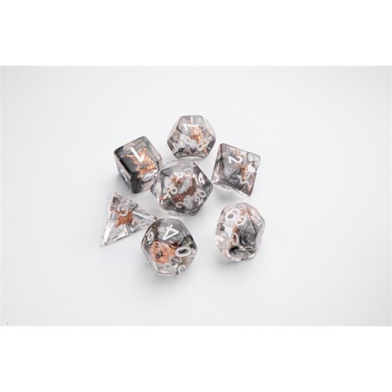 Dice Embraced  Shield  And  Weapons Rpg Dice Set 7Stukjes