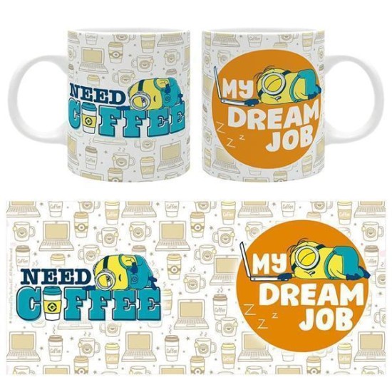 Minions - Mug 320 Ml - Happy Mix - My Dream Job - Subli