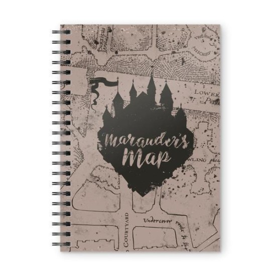 Harry Potter Notebook Marauders Map