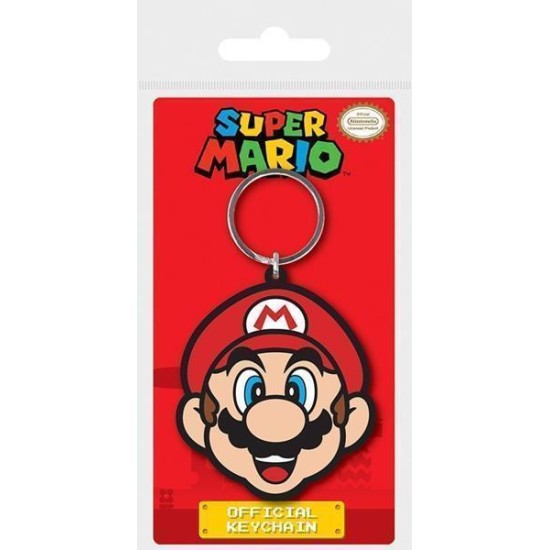 Super Mario Rubber Keychain Mario 6 Cm