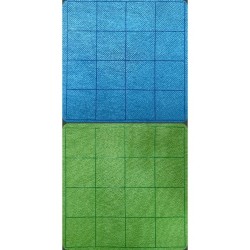 Reversible Megamat 1 Inch Squares Blauw-Groen (Ul) Reversible Megamat 1 Inch Squares Blauw-Groen (Ul)