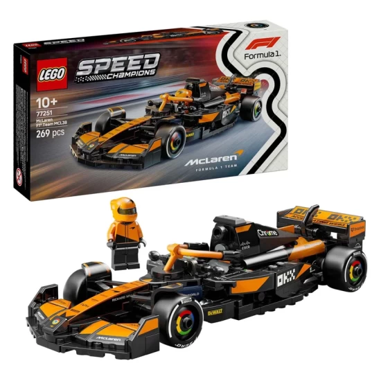 Lego Speed Champions 77251 Mclaren F1 Team Mcl38 Racewagen Lego Speed Champions 77251 Mclaren F1 Team Mcl38 Racewagen