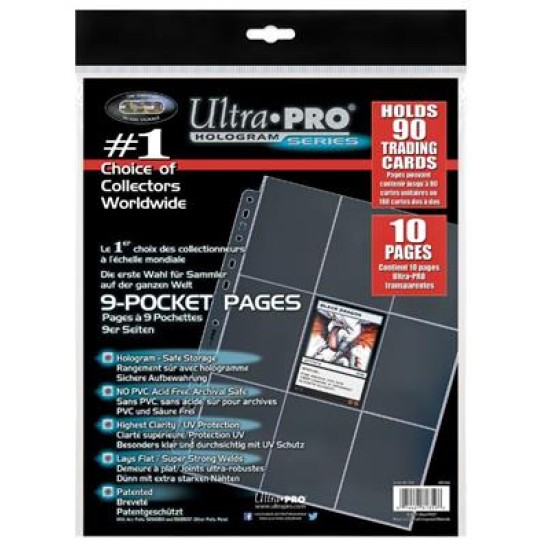 Upper Deck - 9-Pocket Pages (11 Hole) Refill Pack (10 Pages)