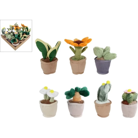 Neem Me Mee Naar Huis - Pluche Plant 7 Verschillende Soorten 12-17 Cm