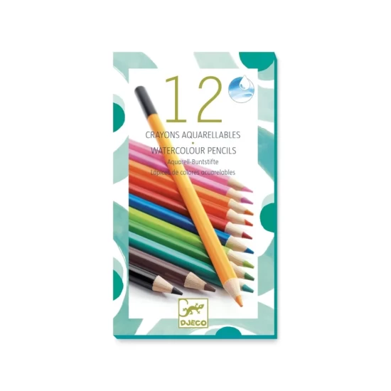12 Crayons Aquarellables