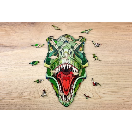 Eco Wood Art (Ewa) Houten Legpuzzel T-Rex 1218 40X24X05Cm Kartonbox