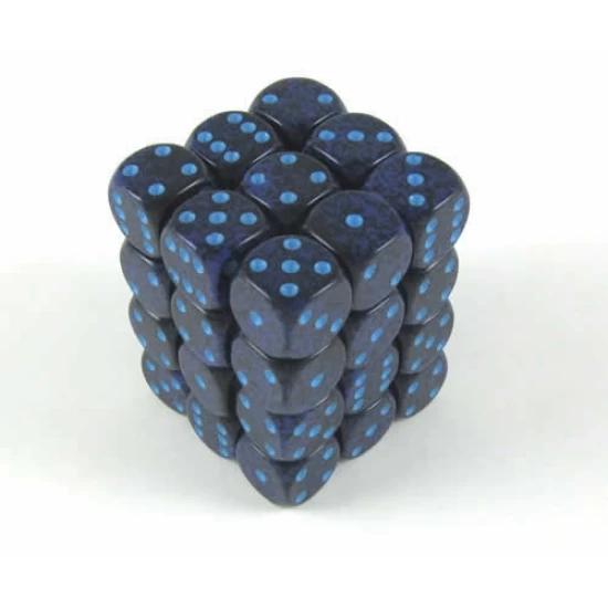 Cobalt Speckled D6 12Mm Dobbelsteen Set (36 Stuks)