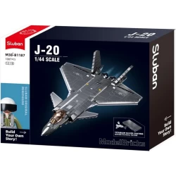 Nieuw - J20 Stealth Aircraft 1/44 Metal Coating Version1007Pcs