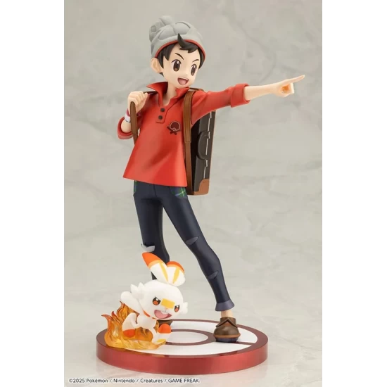 Pokmon Artfxj Statue 1/8 Victor & Scorbunny 21 Cm