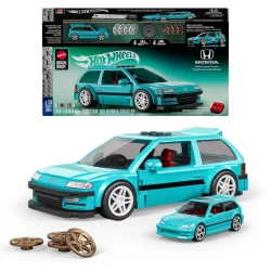 Hot Wheels Speed Series Mattel Brick Shop Building Set 1/32 Custom 90 Honda Civic Ef