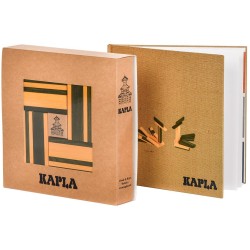 Kapla - Set No.23: Art Book + 20 Light Yellow & 20 Green Planks