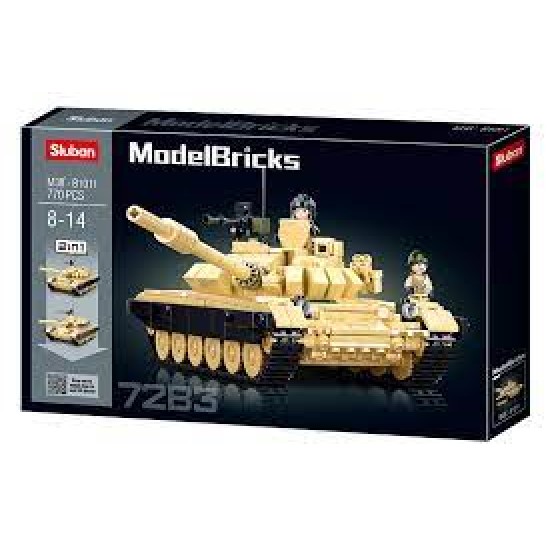 Nieuw - Modelbricks- T-72B3 Main Battle Tank 2In1 770Pcs