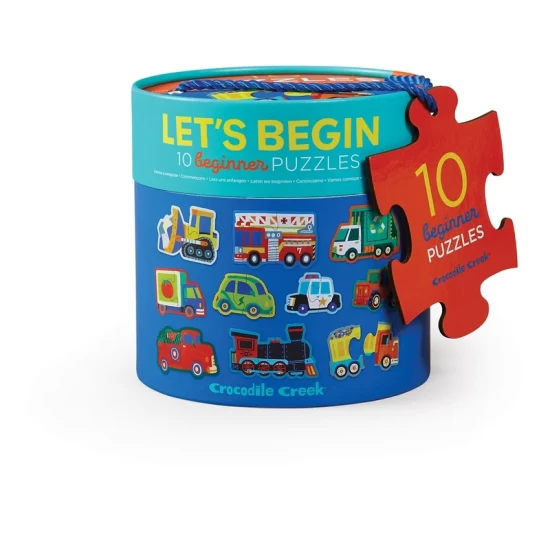 2Pcs Let's Begin Puzzle - Vehicles