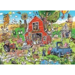 Cobble Hill Family Puzzle 350 Pieces - Farmyard Folly