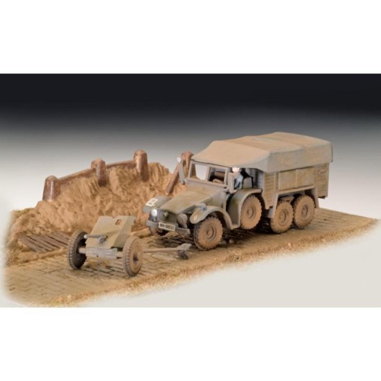 Krupp Protze Kfz 69 With 37Cm Pak Revell Modelbouwpakket