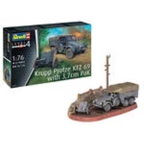 Krupp Protze Kfz 69 With 37Cm Pak Revell Modelbouwpakket