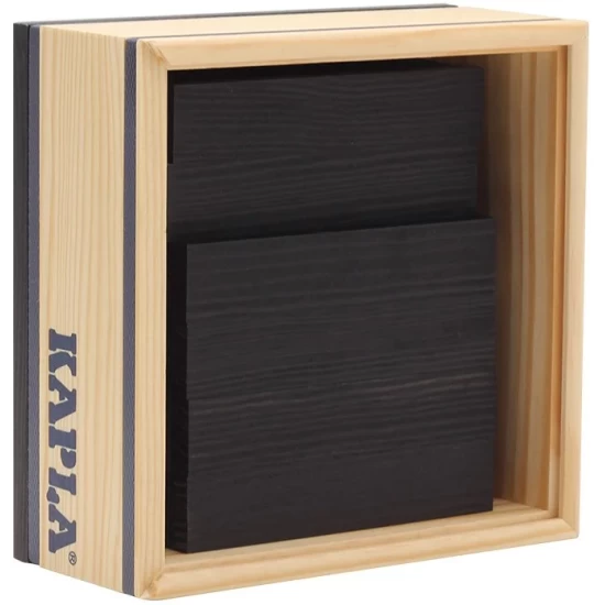 Kapla - 40 Squares - Colored Planks Black