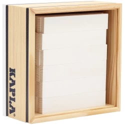 Kapla - 40 Squares - Colored Planks White