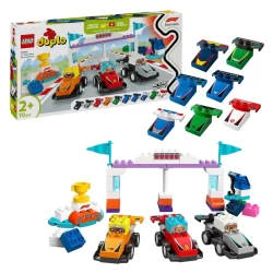 Lego Duplo Town 10445 F1 Team Racewagens En Coureurs