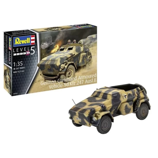 German Command Armoured Vehicle Sd.kfz.247 Ausf.b Revell Modelbouwpakket