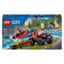 Lego City 60412 4X4 Brandweerauto Met Reddingsboot Lego City 60412 4X4 Brandweerauto Met Reddingsboot