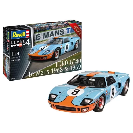 Ford Gt 40 Le Mans 1968 & 1969 Revell Modelbouwpakket
