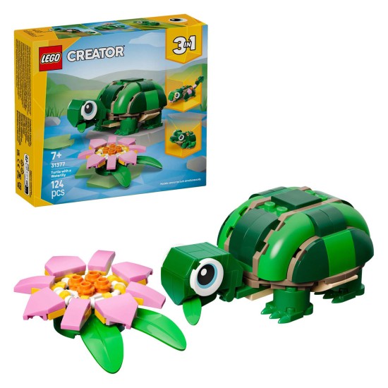 Lego 31377 Turtle With A Water Lily Flower