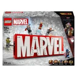 Lego Super Heroes 76313 Marvel Logo En Minifiguren
