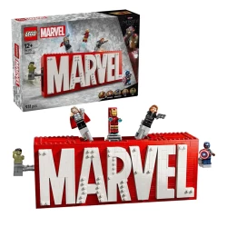 Lego Super Heroes 76313 Marvel Logo En Minifiguren