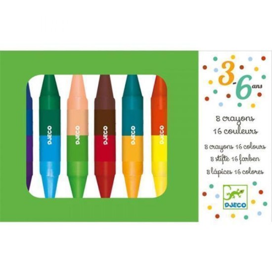 8 Crayons Doubles Côtes