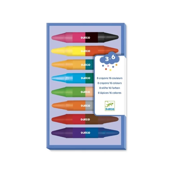 8 Crayons Doubles Cts 8 Crayons Doubles Cts