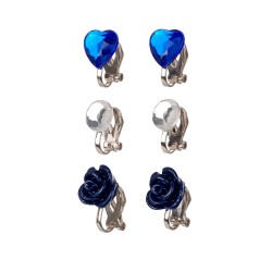 Oorclips Hila Blauw (3 Paar Kaartje 1 Kaartje)