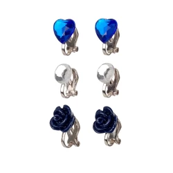 Oorclips Hila Blauw (3 Paar Kaartje 1 Kaartje)