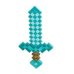 Minecraft Plastic Replica Diamond Sword 51 Cm