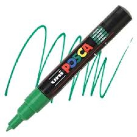 Posca Verfmarker (Conisch) Extra Fijn: Donkergroen