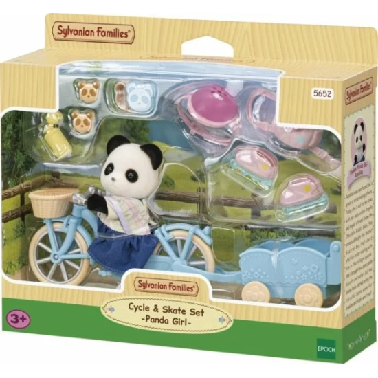 Fiets & Rolschaatsset Meisje Panda